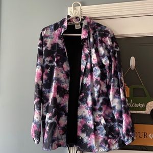 PINK TIE DYE WIND BREAKER
